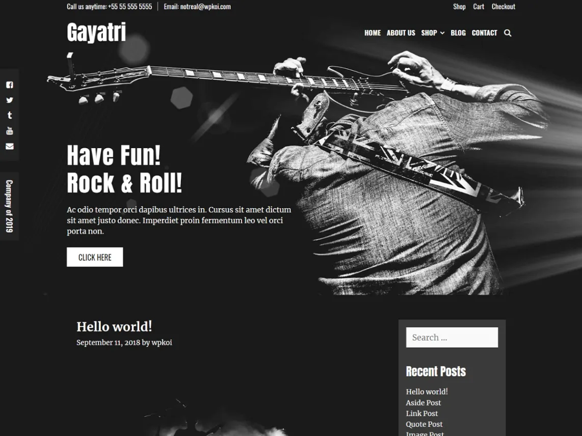 WordPress Mock-up Design Template